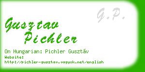 gusztav pichler business card